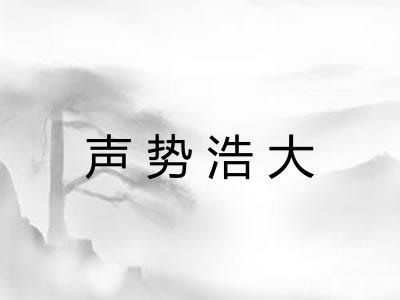 声势浩大 声势浩大