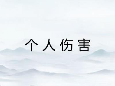个人伤害