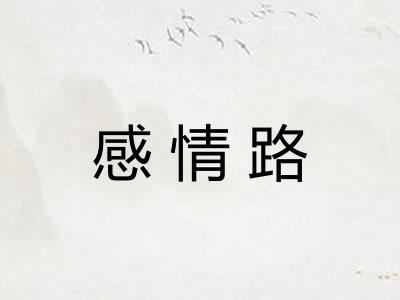 感情路