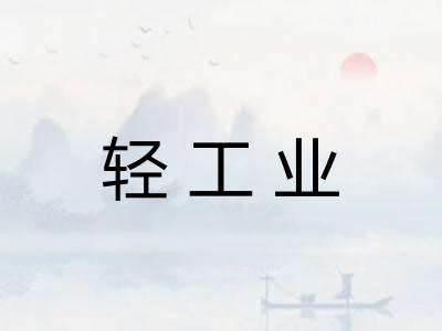 轻工业
