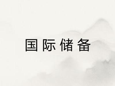 国际储备