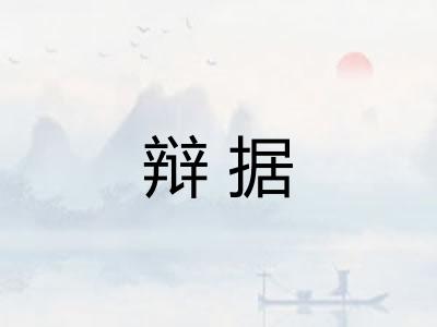 辩据