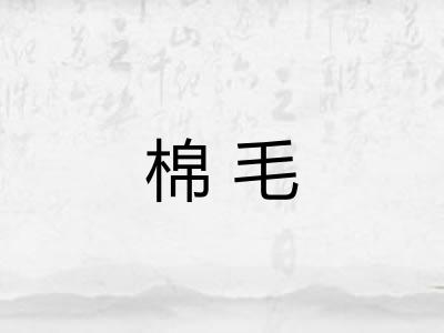 棉毛