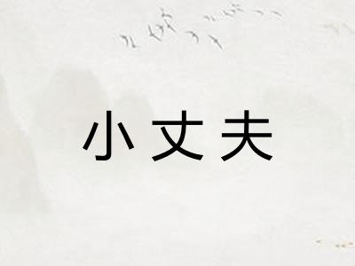 小丈夫