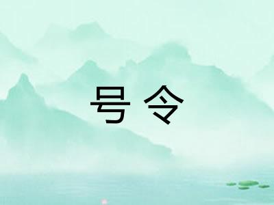 号令 号令