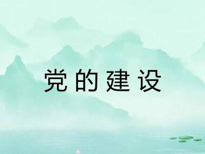 党的建设