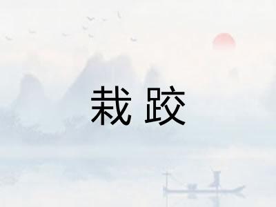 栽跤