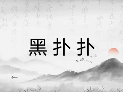 黑扑扑