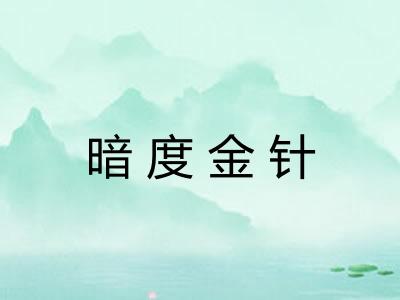 暗度金针