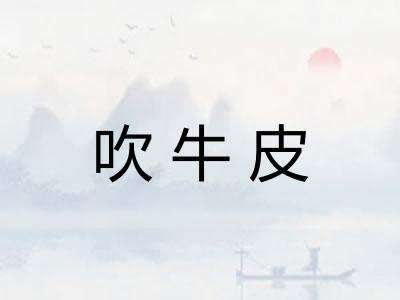 吹牛皮