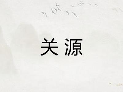 关源