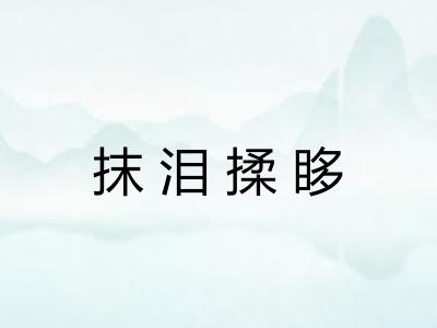 抹泪揉眵