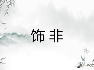 饰非 饰非