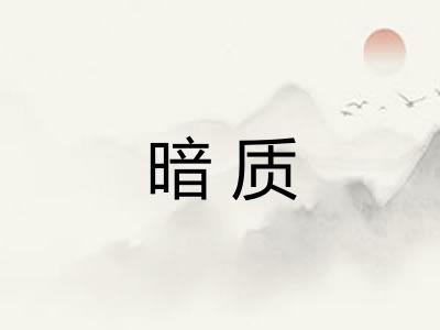 暗质