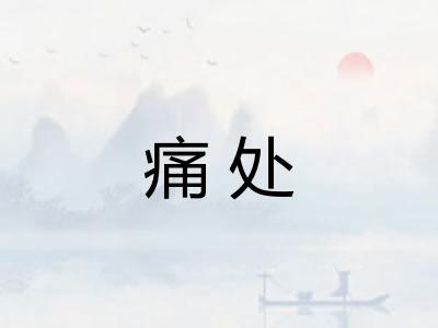 痛处