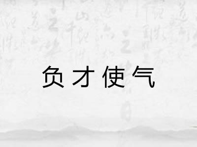 负才使气