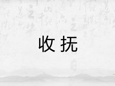 收抚 收抚