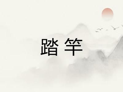 踏竿