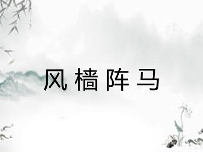 风樯阵马