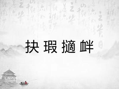 抉瑕擿衅