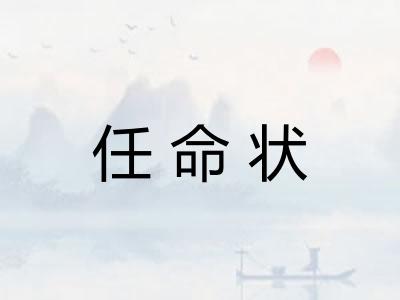 任命状