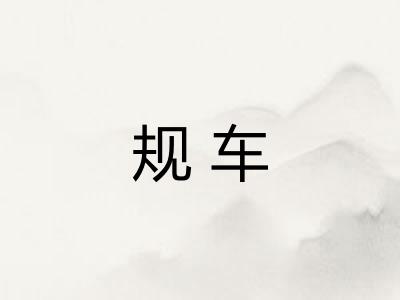 规车