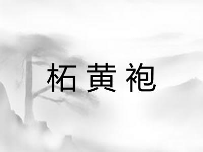 柘黄袍