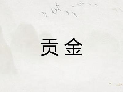 贡金 贡金