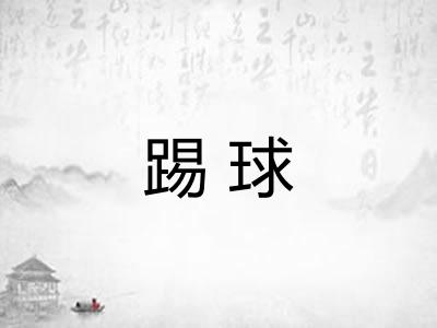踢球