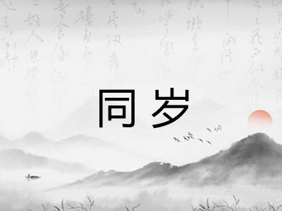 同岁