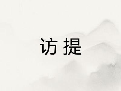 访提 访提