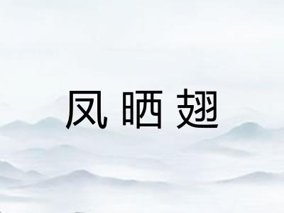 凤晒翅