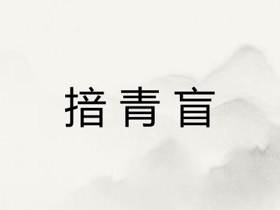 揞青盲