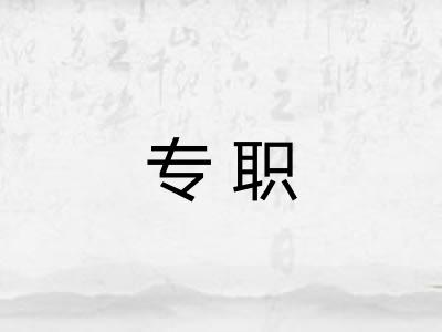 专职 专职