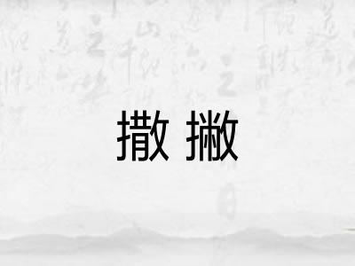 撒撇