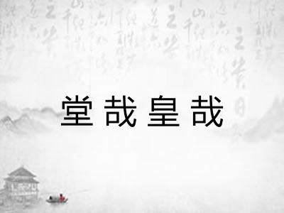 堂哉皇哉