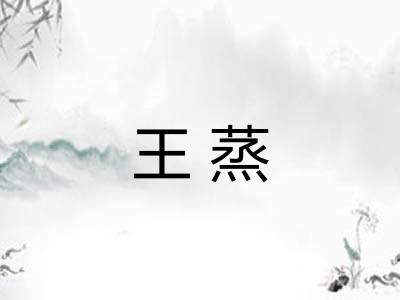 王蒸