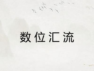 数位汇流