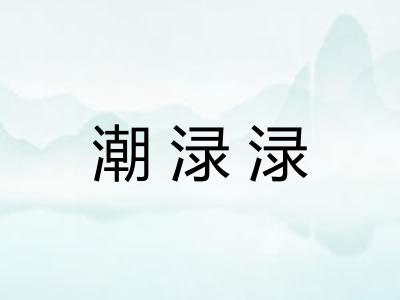 潮渌渌