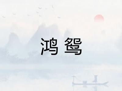 鸿鸳