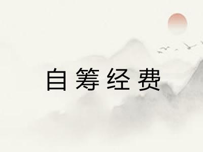 自筹经费 自筹经费