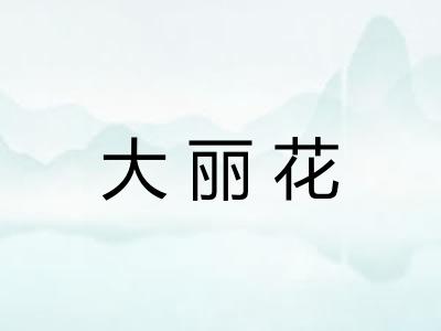 大丽花