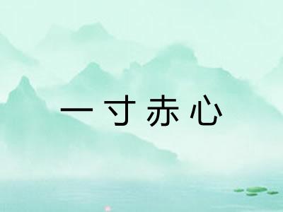 一寸赤心