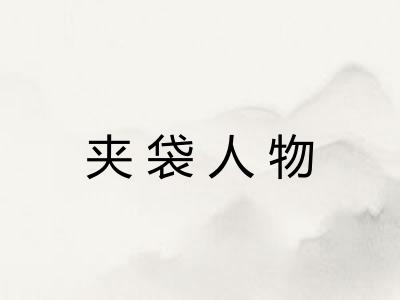 夹袋人物 夹袋人物