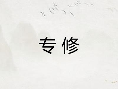 专修 专修