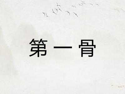 第一骨 第一骨