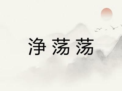 浄荡荡
