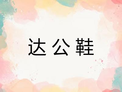 达公鞋