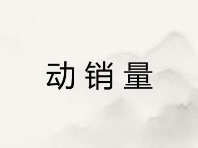 动销量