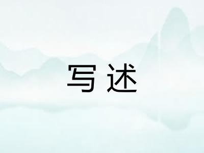 写述